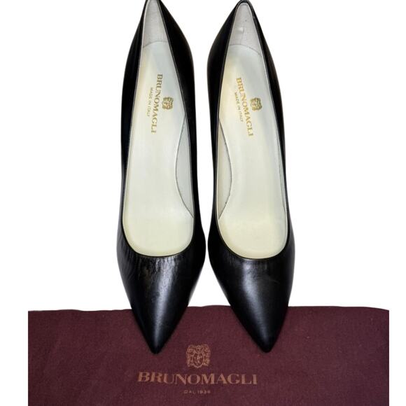 Bruno Magli Telma Pump | Black Leather | Size 10.5 | NEW | Classic Heel - Picture 2 of 10